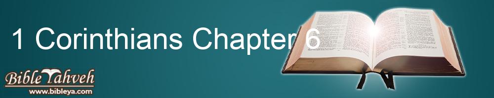 1 Corinthians Chapter 6 - Revised Standard Version