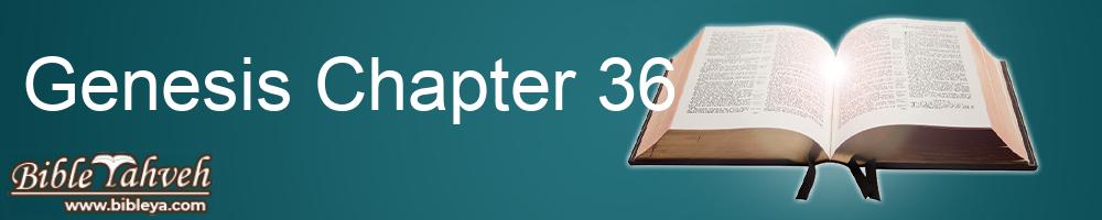Genesis Chapter 36 - Revised Standard Version