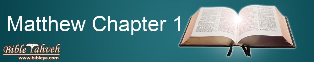 Matthew Chapter 1 - Literal Standard Version